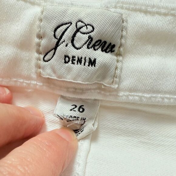 J. Crew White Button Fly Vintage Straight Jeans - Picture 5 of 7